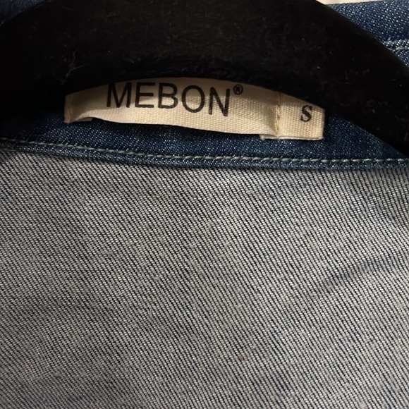 Lightly worn Mebon size S Jean jumpsuit short sleeve - Picture 7 of 16